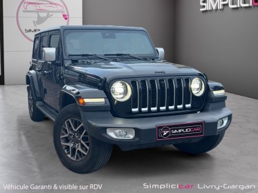 Jeep wrangler unlimited 4xe 2.0 l t 380 ch phev 4x4 bva8 overland occasion simplicicar livry gargan simplicicar simplicibike...
