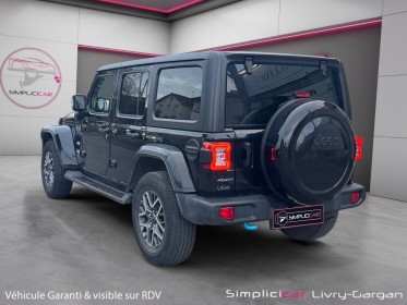Jeep wrangler unlimited 4xe 2.0 l t 380 ch phev 4x4 bva8 overland occasion simplicicar livry gargan simplicicar simplicibike...