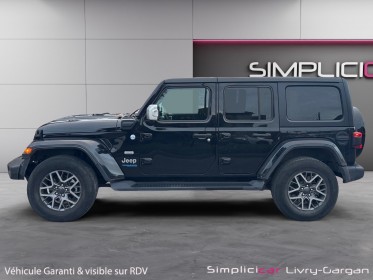 Jeep wrangler unlimited 4xe 2.0 l t 380 ch phev 4x4 bva8 overland occasion simplicicar livry gargan simplicicar simplicibike...