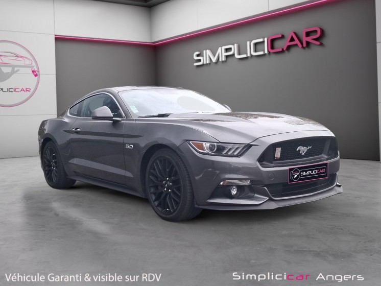 Ford mustang fastback v8 5.0 421 gt  échappement magnaflow  garantie 12 mois  pas de malus occasion simplicicar angers...