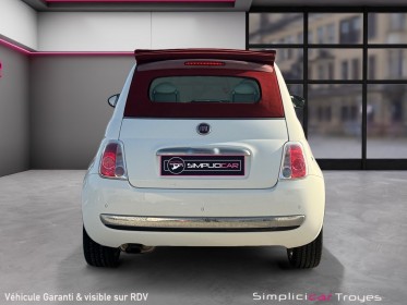 Fiat 500c 1.2 8v 69 ch lounge radars de recul climatisation toit ouvrant en toile garantie 12 mois occasion barberey...