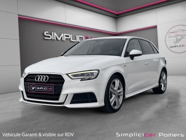 Audi a3 sportback s-line 40 tfsi 190 ch carplay sièges et volant chauffants régulateur de vitesse garantie 12 mois occasion...