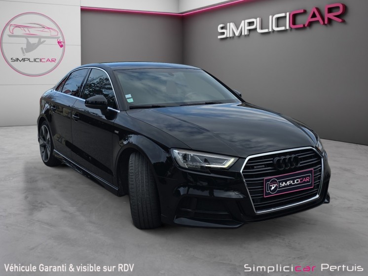 Audi a3 berline 2.0 tdi 184 s tronic 7 quattro s line full black audio bang  olufsen garantie 12 mois occasion simplicicar...