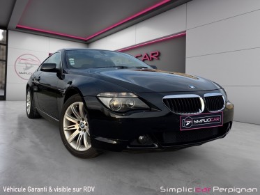 Bmw serie 6 e63 630ci pack luxe a reprogrammation ethanol , siège électrique à mémoire, radar de recul garantie 12 mois...