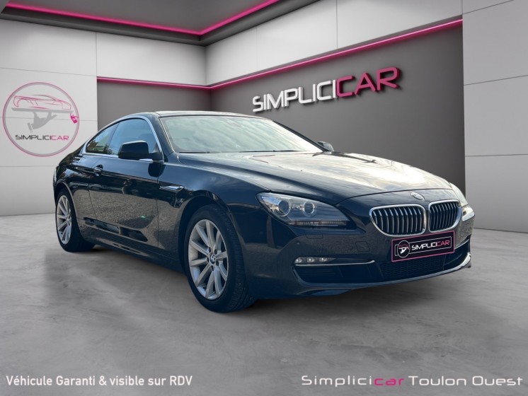 Bmw serie 6 coupe f13 640d xdrive 313ch exclusive individual entretien complet garantie 12 mois occasion simplicicar toulon...