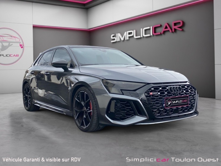 Audi rs3 sportback 2.5 tfsi 400 s tronic 7 quattro full options origine france garantie constructeur audi 2028 occasion...