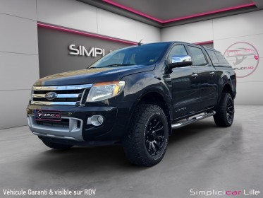 Ford ranger double cabine 2.2 tdci 150 4x4 limited / 4 pneus neufs tt / sièges chauffants occasion simplicicar lille ...