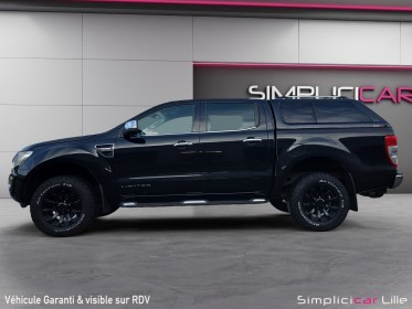 Ford ranger double cabine 2.2 tdci 150 4x4 limited / 4 pneus neufs tt / sièges chauffants occasion simplicicar lille ...