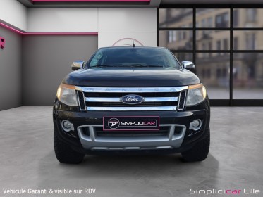 Ford ranger double cabine 2.2 tdci 150 4x4 limited / 4 pneus neufs tt / sièges chauffants occasion simplicicar lille ...