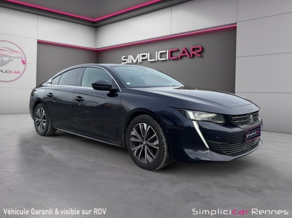 Peugeot 508 allure bluehdi 130ch eat8 bleu célebes métalissé - carplay - camera de recul occasion simplicicar rennes...