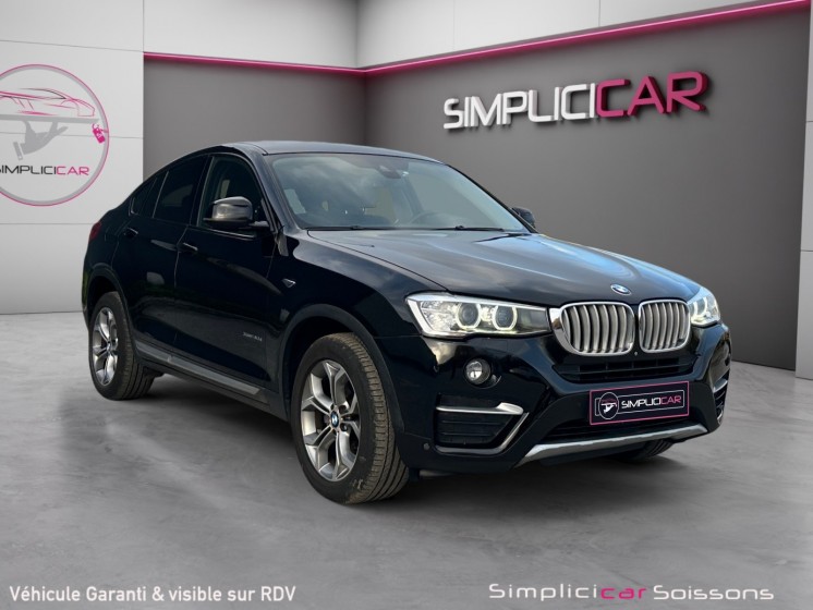 Bmw x4 f26 xdrive30d 258ch xline a - suivi bmw/affichage tète haute/caméra 360 - garantie 12 mois occasion simplicicar...