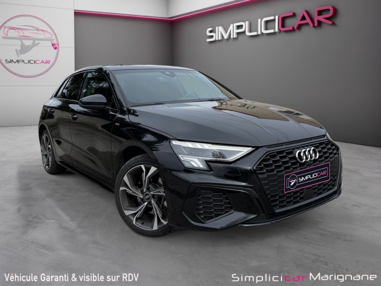 Audi a3 sportback 40 tfsie 204 s tronic 6 s line apple carplay bluetooth siège chauffant camera de recul garantie 12 mois...