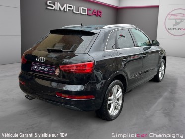 Audi q3 150 s line - clim auto - gps - régulateur - sièges cuir alcantara s line occasion champigny-sur-marne (94)...
