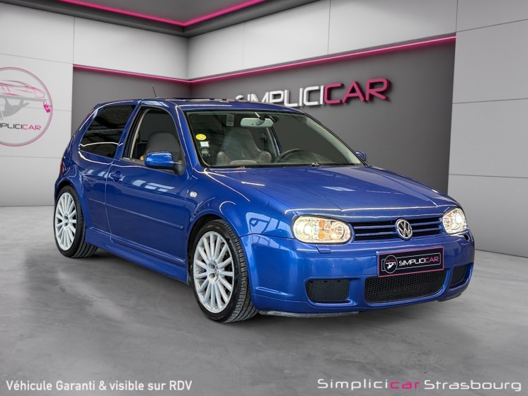 Volkswagen golf 4 r32 v6 4 motion 1er main suivi disponible - toit ouvrant - sieges chauffants - sieges baquets - feux xenon...