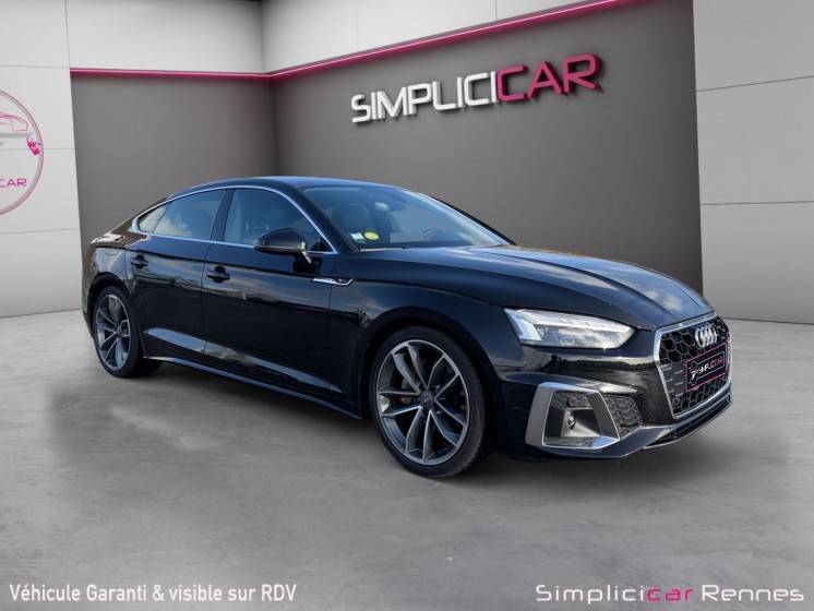 Audi a5 sportback 40 tdi 190 s tronic 7 s line - affichage tete haute - camera de recul - carplay occasion simplicicar rennes...