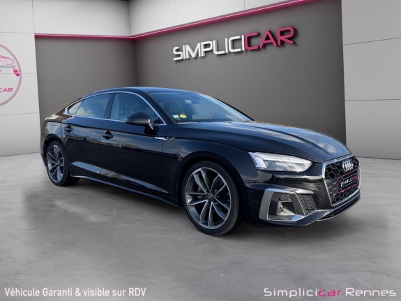 Audi a5 sportback 40 tdi 190 s tronic 7 s line - affichage tete haute - camera de recul - carplay occasion simplicicar rennes...