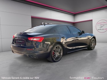 Maserati ghibli 3.0 v6 430 s q4 gransport - immatriculation française - suivi entretien maserati - garantie occasion...