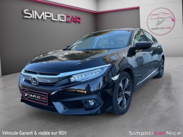 Honda civic 4 portes 2017 1.5 i-vtec 182 exclusive cvt/toit ouvrant/cuir/camera/sieges chauffants occasion  simplicicar nice...