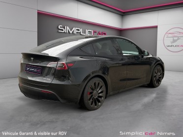 Tesla model y performance dual motor awd - 1ere main - sièges cuir blanc - garantie 12 mois occasion simplicicar nimes - rb...