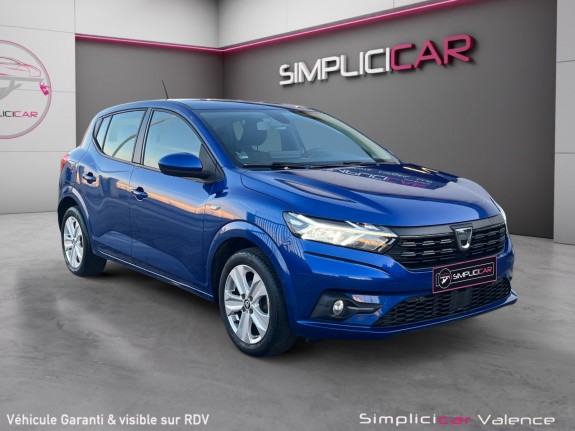 Dacia sandero tce 90 expression 1ere main carplay caméra radar av/ar clim auto keyless suivi dacia garantie 12mois occasion...