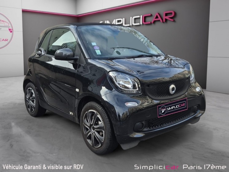 Smart fortwo coupe 1.0 71 ch ss ba6 pure / premiere main - entretient a jour - garantie 12 mois occasion paris 17ème...