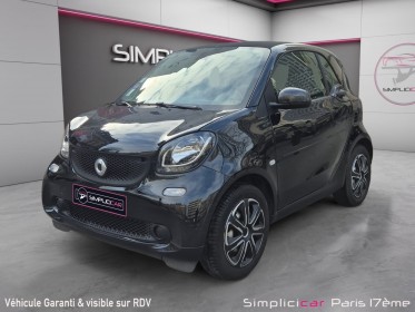 Smart fortwo coupe 1.0 71 ch ss ba6 pure / premiere main - entretient a jour - garantie 12 mois occasion paris 17ème...