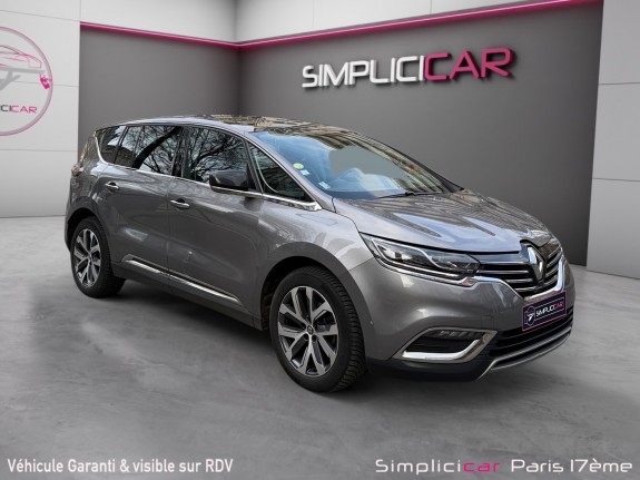 Renault espace v blue dci 160 edc intens/ entretien renault / toit panoramique / sieges av massants occasion paris 17ème...
