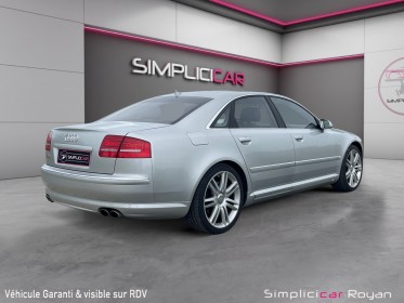 Audi s8 5.2 v10 fsi 450 ch quattro tiptronic / carnet 100% audi / pas de malus / garantie occasion simplicicar royan...