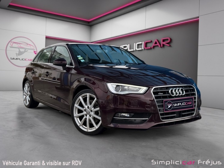 Audi a3 sportback 2.0 tdi 184 ambition luxe quattro s tronic 6 toit ouvrant caméra de recul occasion simplicicar frejus ...