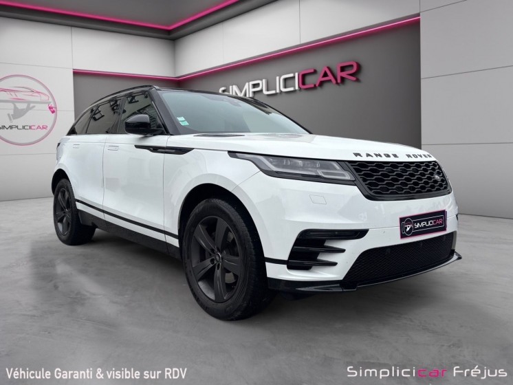 Land rover range rover velar 2.0l d180 bva r-dynamic caméra de recul bva8 finition full black système son meridian occasion...