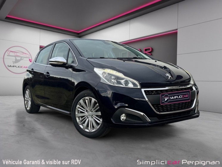 Peugeot 208 1.6 bluehdi 100ch bvm5 allure radar de recul régulateur garantie 12 mois occasion simplicicar perpignan ...