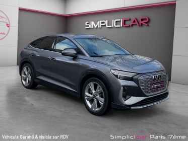 Audi q4 e-tron sportback 35 170 ch 55 kw s line / matrix led / camera de recul / garantie 2030 occasion paris 17ème...