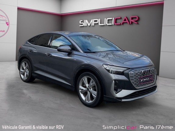Audi q4 e-tron sportback 35 170 ch 55 kw s line / matrix led / camera de recul / garantie 2030 occasion paris 17ème...