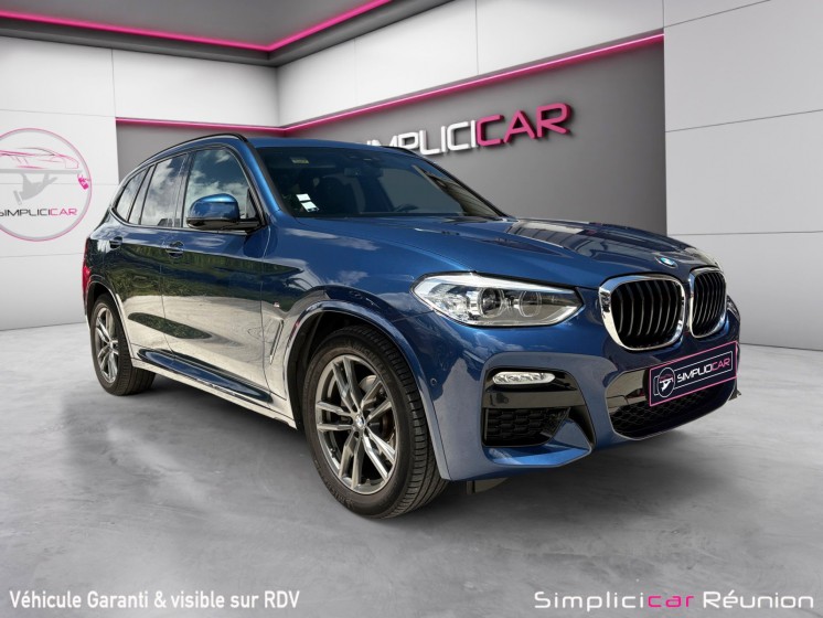 Bmw x3 g01 2.0 d xdrive 190ch bva8 m sport -  caméra de recul - gps - occasion réunion ville st pierre simplicicar...