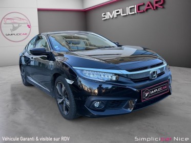 Honda civic 4 portes 2017 1.5 i-vtec 182 exclusive cvt/toit ouvrant/cuir/camera/sieges chauffants occasion  simplicicar nice...
