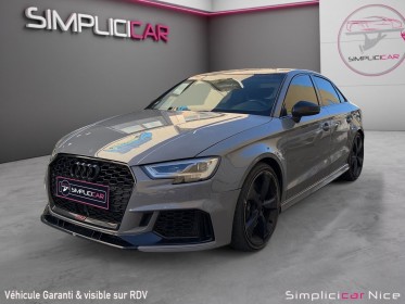 Audi rs3 berline 2.5 tfsi 400 s tronic 7 quattro occasion  simplicicar nice - pfvauto simplicicar simplicibike france