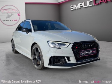 Audi rs3 sportback 2.5 tfsi 400 s tronic 7 quattro occasion  simplicicar nice - pfvauto simplicicar simplicibike france