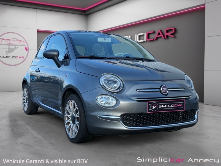 Fiat 500 my17 1.2 69 ch lounge, toit en verre, garantie 12 mois occasion simplicicar annecy simplicicar simplicibike france