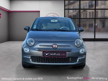 Fiat 500 my17 1.2 69 ch lounge, toit en verre, garantie 12 mois occasion simplicicar annecy simplicicar simplicibike france