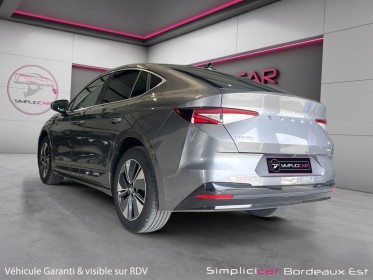 Skoda enyaq coupe iv 60 clim carplay toit ouvrant caméra détecteur d'angle mort siège chauffant occasion simplicicar...