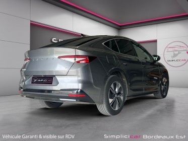 Skoda enyaq coupe iv 60 clim carplay toit ouvrant caméra détecteur d'angle mort siège chauffant occasion simplicicar...