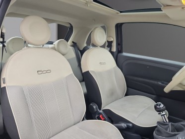 Fiat 500 serie 3 1.2l 69 ch lounge révisée garantie 12 mois climatisation toit panoramique occasion simplicicar vichy...