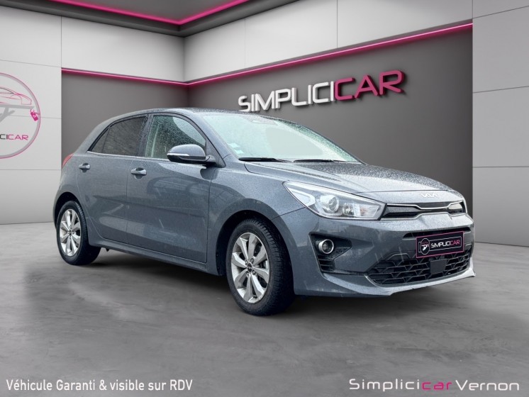 Kia rio 1.0 t-gdi 100 ch isg bvm6 blue edition  caméra de recul  applecarplay  garantie 12 mois occasion simplicicar vernon...