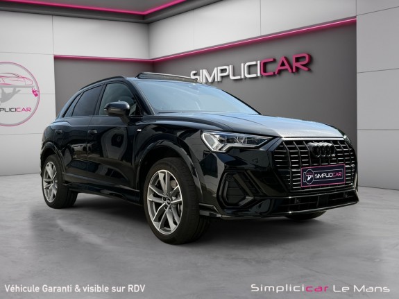 Audi q3 45 tfsie 245 ch s tronic 6 s line black line toit ouvrant garantie 12 mois occasion simplicicar le mans simplicicar...