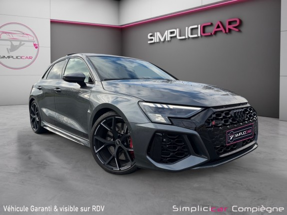 Audi rs3 sportback 2.5 tfsi 400 s tronic 7 quattro -  full  - malus paye - toit ouvrant - suivi audi - faible km - occasion...