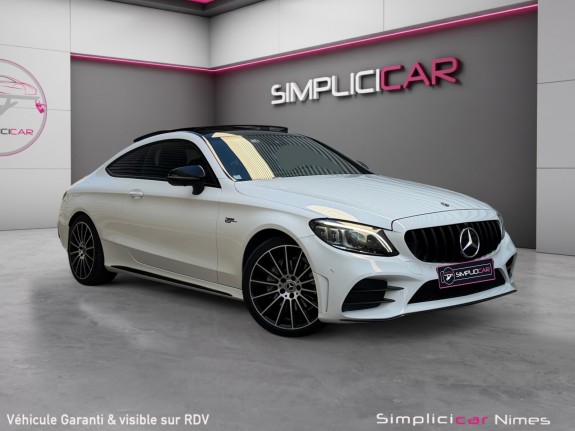 Mercedes classe c coupe 220d 9g-tronic amg line pack sport - toit ouvrant - burmester - attelage - caméra 360 - garantie...