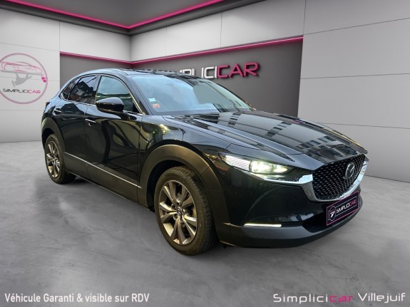Mazda cx-30 2.0l e-skyactiv x m hybrid 186 ch 4x2 bva6 exclusive, toit ouvrant, apple carplay, pack bose, intérieur...