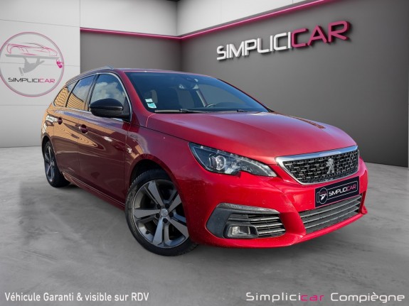 Peugeot 308 sw 2.0 bluehdi 150ch ss eat6 gt line - caméra de recul - carplay - faible km - occasion simplicicar compiegne...