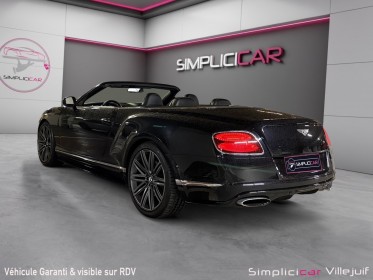 Bentley continental gtc 6.0 w12 – 635 ch speed, caméra ar/360, radar av/ar, siège chauffant/ventilé/massant, garantie...