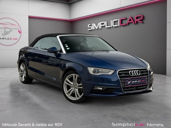Audi a3 cabriolet 2.0 tdi 184 quattro s line s tronic 6 - siège chauffants - chauffe nuque - caméra - garantie 12 mois...